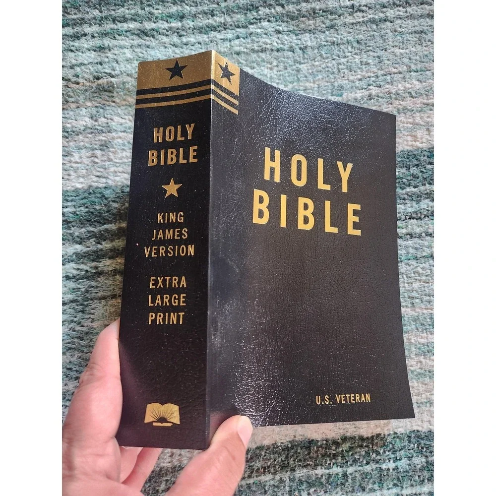 Holy Bible KJV Extra Large Print U.S. Veteran‎ Armed Services Ministry PB Black